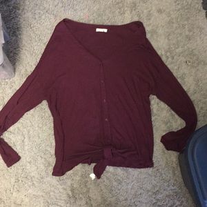 14th and Union burgundy shirt